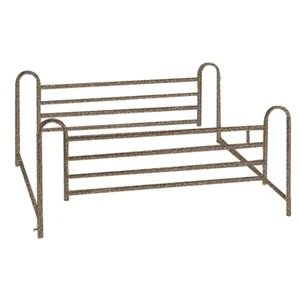 Full Length Hospital Bed Side Rails | Drive Pair Medical Rail Brown Spring W - Picture 1 of 12