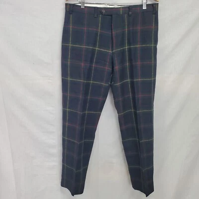 Ralph Lauren Mens Pants Size 36W x 32L Green Tartan Plaid Wool - Image 1 of 3