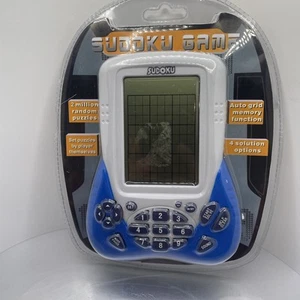 Sudoku handheld electronic game, White W/Blue Handle - 2 Million Random Puzzles - Picture 1 of 7