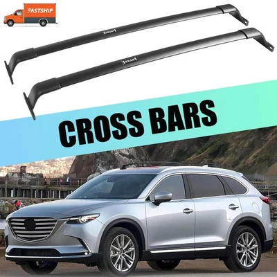 2PCS Cross Bars Roof Rack Fit for 2016-2023 Mazda CX-9 CX9 220LBS Accessories Foto 1 de 4
