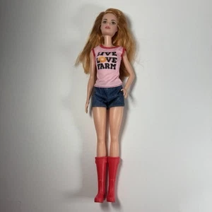 Mattel Barbie Doll Live Love Farm Red Boots Modern Red Hair Orchard - Picture 1 of 10