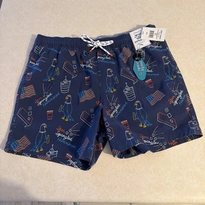 Partyhose USA rot weiß blau Large Herren Badehose Shorts neu mit Etikett $ 59 - Bild 1 von 10