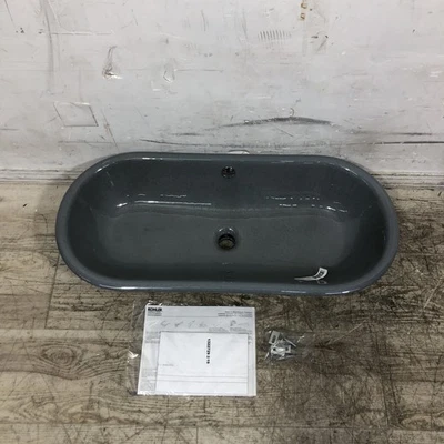 Fregadero de baño de hierro fundido KOHLER Iron Plains 33", basalto 20213-FT Foto 1 de 4