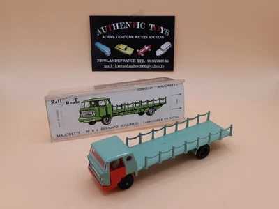 JOUET ANCIEN MAJORETTE RAIL ROUTE BERNARD CHAINES N°6B + BOITE - Photo 1/4