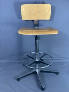 Sgabello Disegnatore Industrial Design Varie Regolazioni Anni 70 Germania - Foto 1 di 13