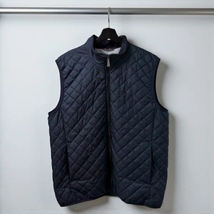 Brooks Brothers Vest Quilted Puffer Full Zip Men's Size: Large Navy Thermore - Picture 1 of 8