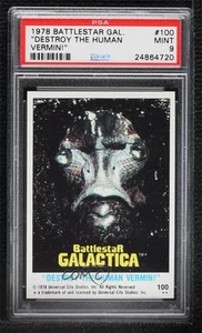 1978 Topps Battlestar Galactica Destroy the Human Vermin! #100 PSA 9 MINT 0ts2 - Picture 1 of 3
