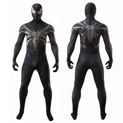 Marvel Rivals Venom Cosplay Bodysuit Jumpsuit Costume Superhero Halloween Suit - Image 1 of 4