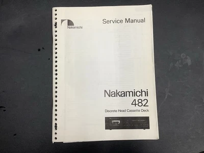 Manual de servicio Nakamichi 482 - ¡Original!! Foto 1 de 2