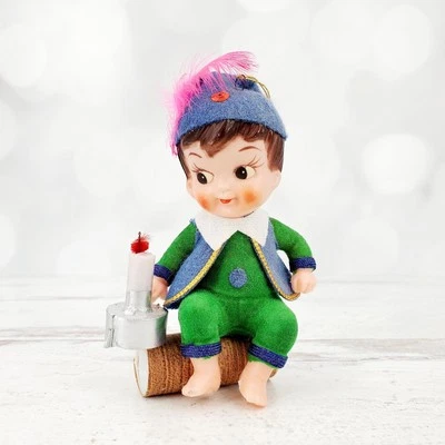 复古儿童房押韵 Jack Be 灵活带烛台蜂拥圣诞装饰品 — 第 1/4 张图片