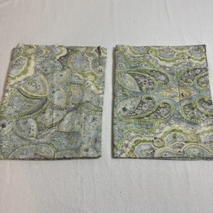Pottery Barn Kissenbezüge Bio Baumwolle Adrianna Standardgröße Paisley Blumen - Bild 1 von 8
