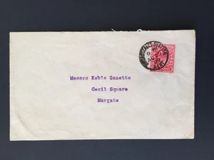 GB 1909 BROADSTAIRS STATION SINGLE RING PMK ON COVER TO MARGATE B/S - Picture 1 of 2