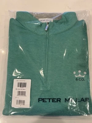 Pulôver Scotty Cameron Peter Millar Masters Crown & Co. 1/4 zíper tamanho grande NOVO - Imagem 1 de 4