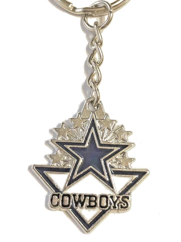 Dallas COWBOYS Key Chain - Enamel Star Charm NFL - US Seller FREE SHIPPING Cover