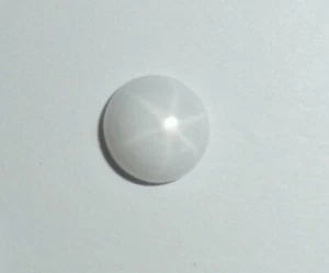 White Star Sapphire Round 6x6 mm Cabochon 6 Rayed Lab-created Opaque 3 pcs Lot - Picture 1 of 9