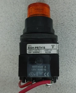 ALLEN-BRADLEY 800H-PRTH16 SERIES F 120V PILOT LIGHT ORANGE LED QUANTITY!! WOW!! - Picture 1 of 1