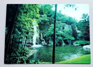 Vintage postcard- Royal Hotel, Japanese Garden, Osaka, Japan. Triple Cascades - Picture 1 of 2