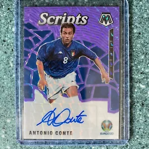 2021 mosaïque Panini UEFA Euro Antonio Conte scripts violet fusion voiture /49 - Photo 1 sur 8