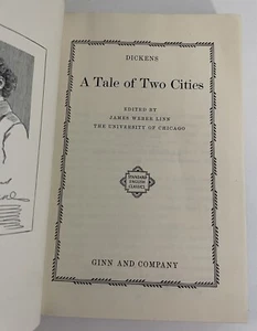 A Tale Of Two Cities - Charles Dickens- 1934 Ginn and Company Classic Book - Bild 1 von 20