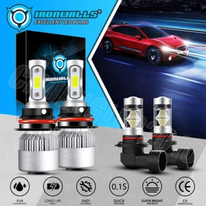 9007 9006 LED Headlight High Low Beam Fog Bulb 6500K For Dodge Stratus 1995-2000 - Bild 1 von 12