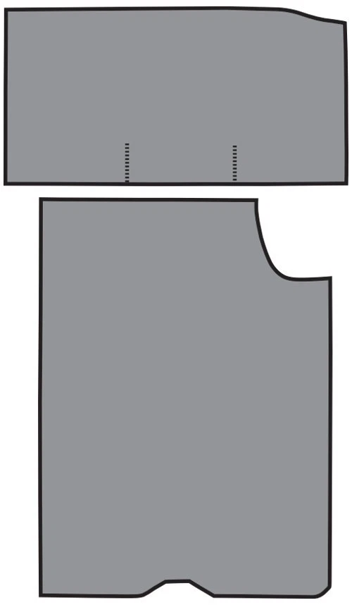 Alfombrilla de vinilo para maletero Pontiac GTO 1964-1965 2 piezas Foto 1 de 1