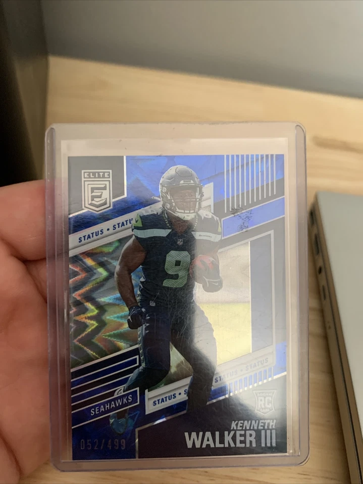 2022 Donruss Elite Kenneth Walker III Blue Status /499 - Image 1 of 1