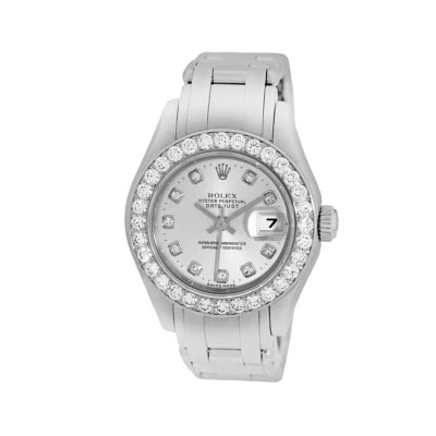 Rolex Oro Blanco 18K 29mm Obra Maestra 80299 Pearlmaster Diamantes COMO NUEVO Garantía  Foto 1 de 4