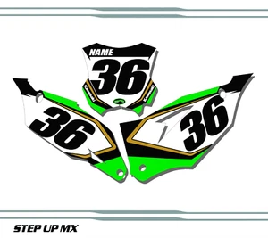 Kawasaki kx450f  2019-22 Number Plates with Your requested name and number - Picture 1 of 1