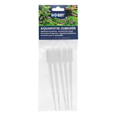Hobby Futterpipette 5ml  (5St. im Set) für Futterzugaben Aquarium Terrarium - Bild 1 von 2