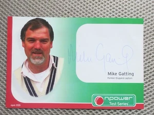 Mike Getting Autograph On England South Africa Card 2003 - Picture 1 of 2