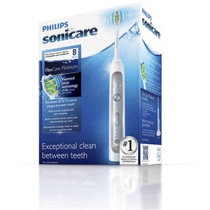 New PHILIPS SONICARE FlexCare Platinum Electric Toothbrush 8 Series HX9110 - Picture 1 of 3