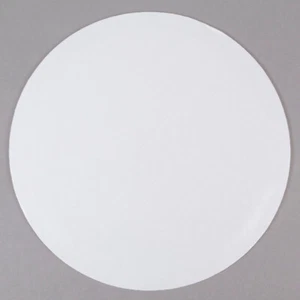 Vineland Packaging Single Wall Circular Cake Board White 12" dia| 250/Case - Picture 1 of 4