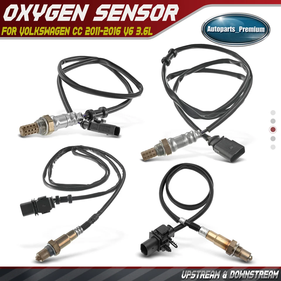 Sensores de oxígeno O2 aguas arriba y aguas abajo 4 piezas para Volkswagen CC 2011-2016 V6 3,6 L Foto 1 de 4