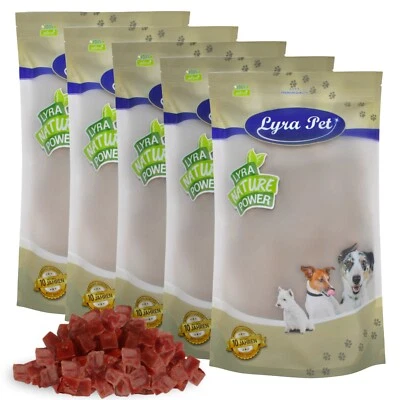 5 kg Entenbrustwürfel Kausnack Hundefutter Kauartikel fettarm Ente Lyra Pet® - Bild 1 von 4