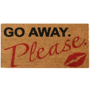 Rubber-Cal "Un beso educado adiós"? Felpudo Go Away 15 mm X 18" X 30" - Imagen 1 de 6