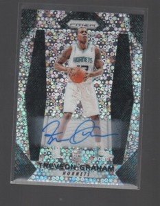 TREVEON GRAHAM 2017-18 PANINI PRIZM FAST BREAK PRIZMS AUTO  ROOKIE CARD #239