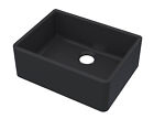 Fireclay Kitchen Single Bowl Butler Sink (Waste Not Included), 595mm x 450mm - S
