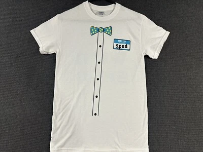 Camisa Impact Wrestling I’m With Spud Nombre Etiqueta Pajarita Pequeña Blanca TNA Foto 1 de 4