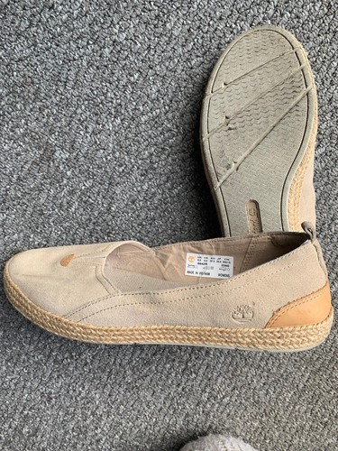 Timberland in camoscio beige piatto taglia 6 5