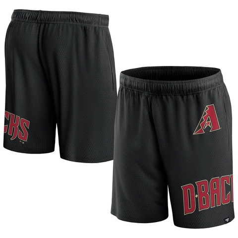 Men's Fanatics Branded  Black Arizona Diamondbacks Clincher Mesh Shorts Cover