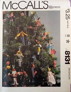McCALLs 8131 ORNAMENTE Muster altmodische Kleidernadel Weihnachten ungeschnitten Vintage 80er - Bild 1 von 7