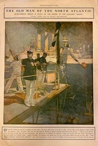 1906 - Admiral Robley D. Evan’s Drawn By Henry Reuterdahl 11 X 14 Very Rare - Bild 1 von 8