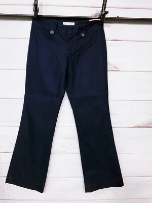 Banana Republic Petite Womens Martin Fit Pants Size 0 Blue Flat Front - Image 1 of 4