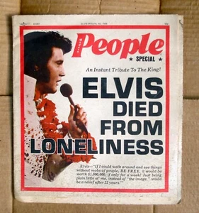 Elvis Tribute Special Vtg 1977 Modern People Magazine - Picture 1 of 5