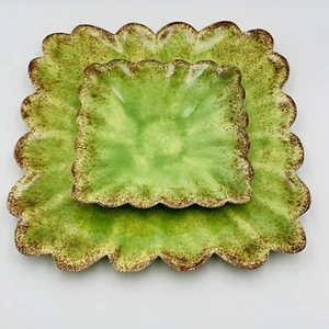 Isabel Farr Plate Set Pottery Capistrano California Midcentury Luncheon Rare - Picture 1 of 12