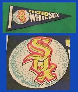 VINTAGE Chicago White Sox Baseball Pennant 1960s WOW!! - Picture 1 of 3