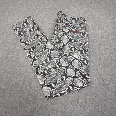 Sass & Bide pants womens 28 black snake print Skinny stretch casual Size 28x29 — 第 1/4 张图片