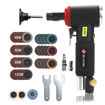 1/4" Air Angle Die Grinder Pneumatic Polisher Grinding Machine Cleaning Cutting - Image 1 of 4