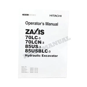 HITACHI ZAXIS ZX 85USB-3 EXCAVATOR OPERATORS MANUAL - Picture 1 of 7