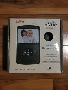 EnVue Burnes Digital Photo Album NEW With Case 3.5" LCD Reads Your SD/ MMC Card - Picture 1 of 5